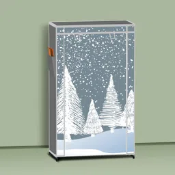 mezire Compact 5-Layer Wardrobe/Shoe Rack Foldable for Clothes, Home Organizer/Home PP Collapsible Wardrobe image 3