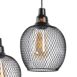 DecorativeRay Black Hanging Light - Set of 1 image 5