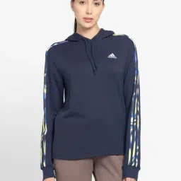 adidas Navy Striped Hoodie-image-76