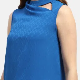 MADAME Royal Blue Regular Fit Top image 5
