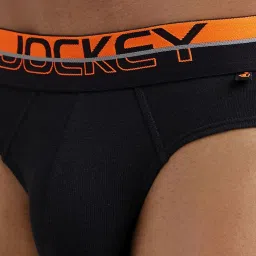 Jockey FP02 Men's Super Combed Cotton Rib Solid Brief with Ultrasoft Waistband image 5