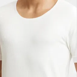 Jockey 2400 Men's Super Combed Cotton Rich Half Sleeved Thermal Undershirt with Stay Warm Technology image 5