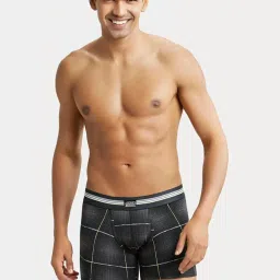 Jockey UI21 Men's Super Combed Cotton Elastane Stretch Printed Trunk (Pack of 2) image 5