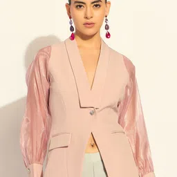PowerSutra Women Lapel Collar Long Sleeves Shirt Style Top-picture-16