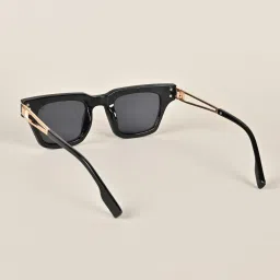Voyage Black Wayfarer UV Protection Unisex Sunglasses image 5
