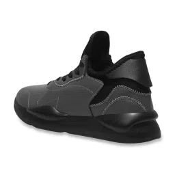 The White Pole Men's Dark Grey Casual Sneakers image 5