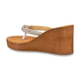 The White Pole Women's Tan Thong Wedges image 5