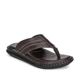 Shences Men's Brown Thong Sandals-picture-39