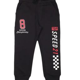Plum Tree Kids Black Printed Joggers-picture-9