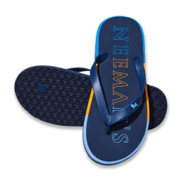 Neemans Men's Recreation Blue Flip Flops image 5