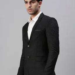 SHOWOFFFF Checked Slim-Fit Single Breasted Blazer image 5