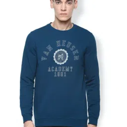Van Heusen Blue Slim Fit Printed SweatShirt-image-45