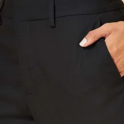 Annabelle by Pantaloons Black Mid Rise Trousers image 5