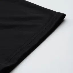 Aarika Black Nylon Printed Short Sleeves Swimsuit With Cap image 5