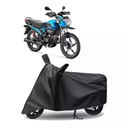Auto Pearl Polyester Two Wheeler Cover for Hero Passion Pro TR (Grey)-picture-26