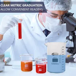 Glassco ‎GC-229.202.15 Scientific Glass Beaker Low Form with Pouring Spout 10000 ml image 3