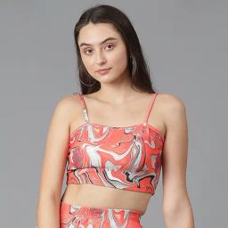 Kotty Multi Viscose Rayon Print Crop Top-picture-48