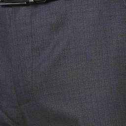 Park Avenue Grey Regular Fit Texture Trousers image 5