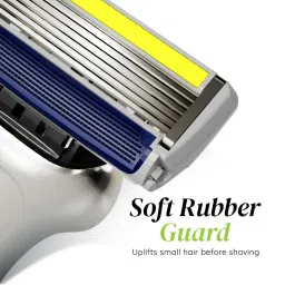 LetsShave Pro 6 Plus Razor Value Kit for Men - Pack of 4 Blades (Multicolor) image 5