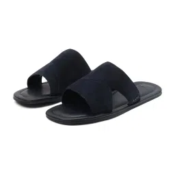 Rare Rabbit Men's Navy Slides image 5