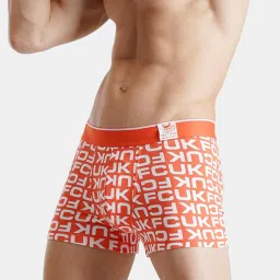FCUK Multi-Color Cotton Blend Typography Trunks Pack of 2 image 5