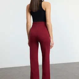 Trendyol Women High-Rise Bootcut Trousers image 3