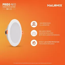 Halonix Pride Neo LED Recessed Down Lighter Polycarbonate 5 W, Cool White (Pack of 4 Pcs) image 5