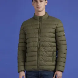 Pepe Jeans Leaf Green Regular Fit Quilted Jacket-picture-48