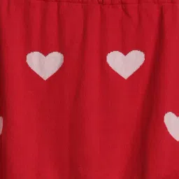 Allen Solly Girls Red Cotton Regular Fit Printed Skirt image 3