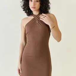aayu Halter Neck Bodycon Dress-picture-28