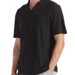 Calvin Klein Jeans Black Solid Regular Fit Polo T-Shirt-image-11
