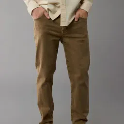 American Eagle Brown Cotton Regular Fit Jeans-picture-36