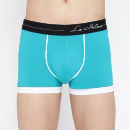 La Intimo Teal Blue Comfort Fit Trunks-picture-11