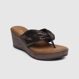 Inc 5 Women Metallic Print Wedge Sandals With Knot Detail-picture-9