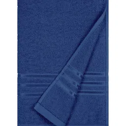 HOME ELEGANCE Navy Blue Pure Cotton 400 GSM Bath Towel image 2