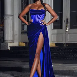 JC Mode Women Strapless Side Slits Detail Bandeau Maxi Dress-image-54