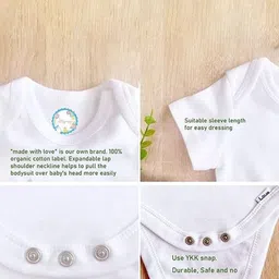 Lillypupp Infants Dad Little Dude Printed Cotton Bodysuit image 2