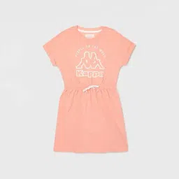 KAPPA Kids Peach Cotton Printed Dress-picture-36