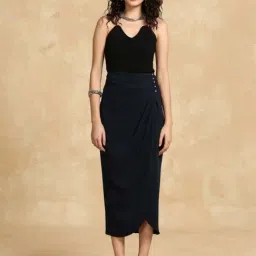 KAZO Navy Skirt image 5