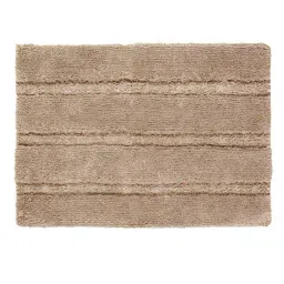 Saral Home Brown Polyester Non Slip Thick Fluffy Bathmat - (50x70 cm) image 3