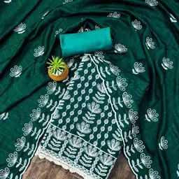 SAINOOR Floral Embroidered Unstitched Dress Material-picture-27