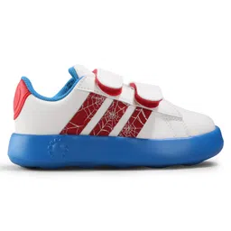 ADIDAS KIDS Velcro Closure Casual Shoes with Spider Man Theme Print - White-picture-17
