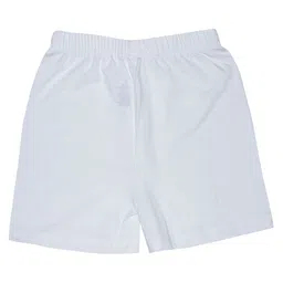 Kiddopanti Pack Of 3 Solid Cycling Shorts - White image 4