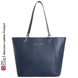 Lino Perros Navy Textured Medium Tote Handbag-picture-39