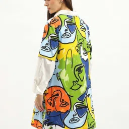 United Colors Of Benetton Multicolor Regular Fit Printed Dress image 5