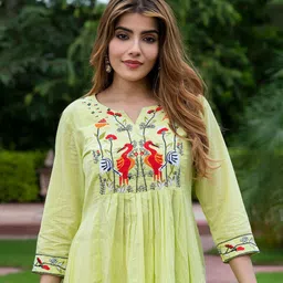 KALINI Embroidered Fit & Flare Maxi Dress image 2