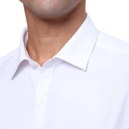 Park Avenue White Slim Fit Shirt image 5
