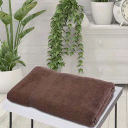 BIANCA Zero-Twist 100% Cotton Ultra-Fluffy Towels -1pc Bath Towel (paradiso) solid-chocolate-picture-47