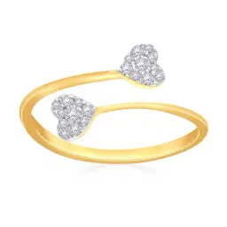 Malabar Gold and Diamonds Mine 18k Gold Heart Ring for Women-picture-32
