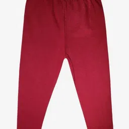 Kiddopanti Kids Wine Solid Leggings-picture-31